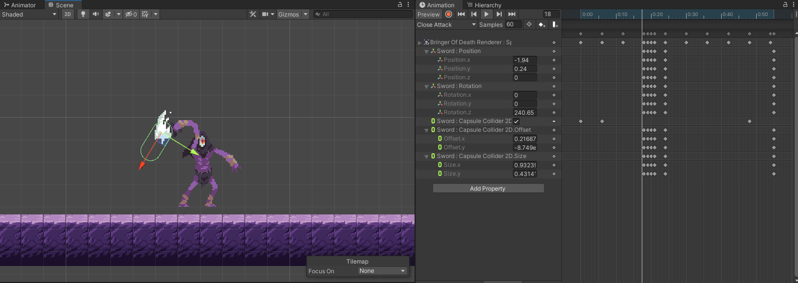 미니보스 기본공격 모션 1배속
